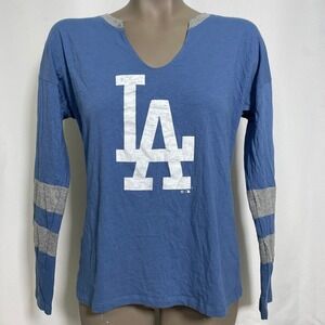Los Angeles Dodgers MLB '47 Blue Long Sleeve Jersey T-Shirt Women's MEDIUM